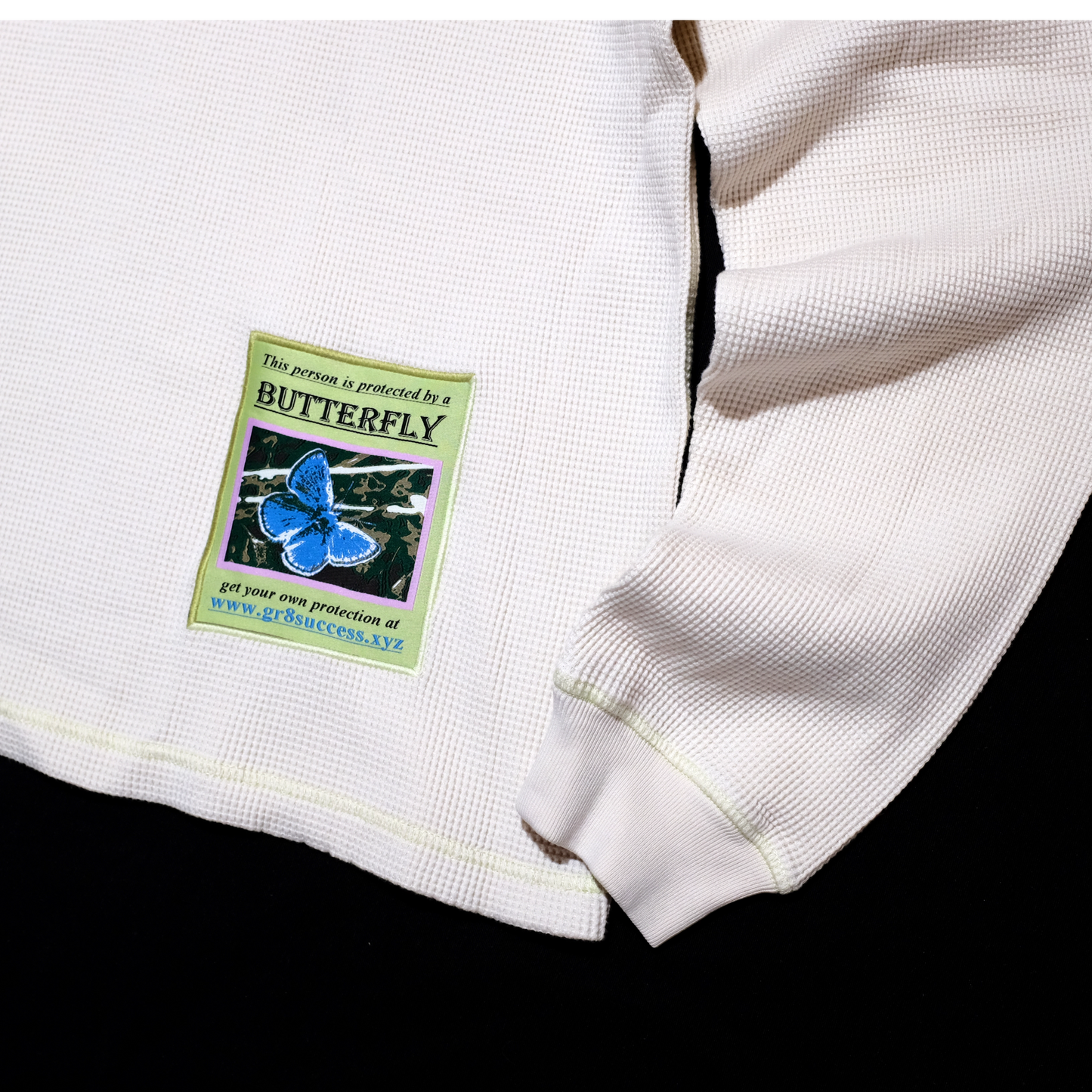 Butterfly Thermal Waffle Longsleeve