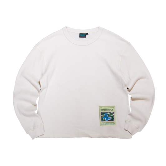 Butterfly Thermal Waffle Longsleeve
