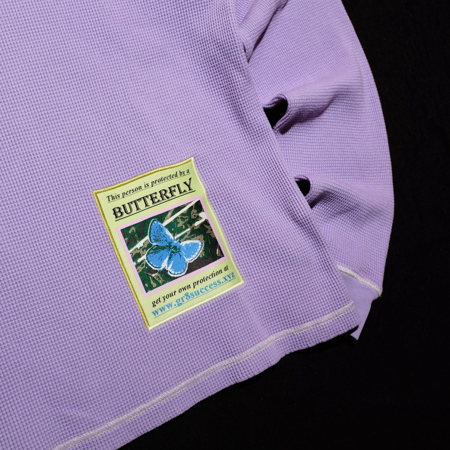 Butterfly Thermal Waffle Longsleeve