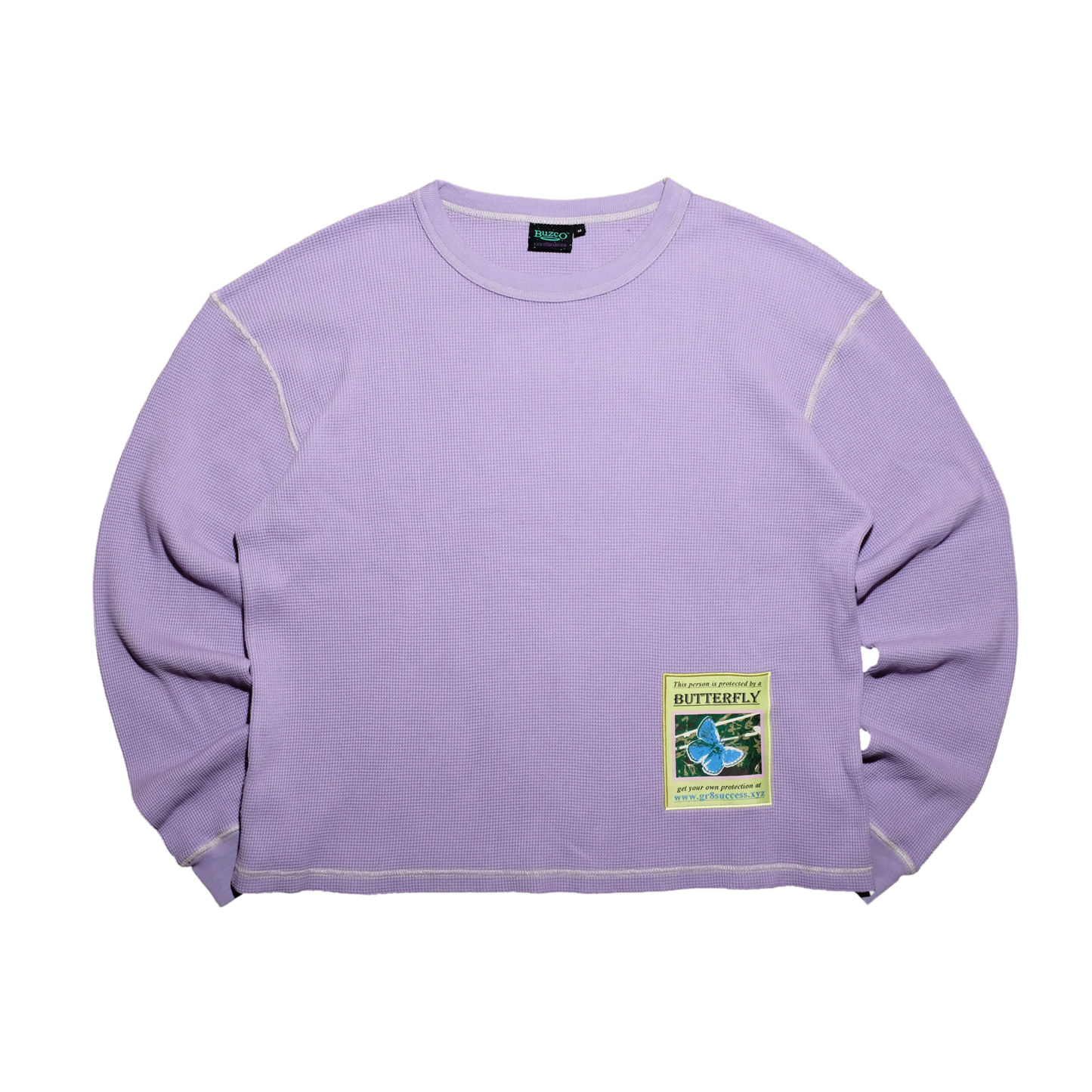 Butterfly Thermal Waffle Longsleeve